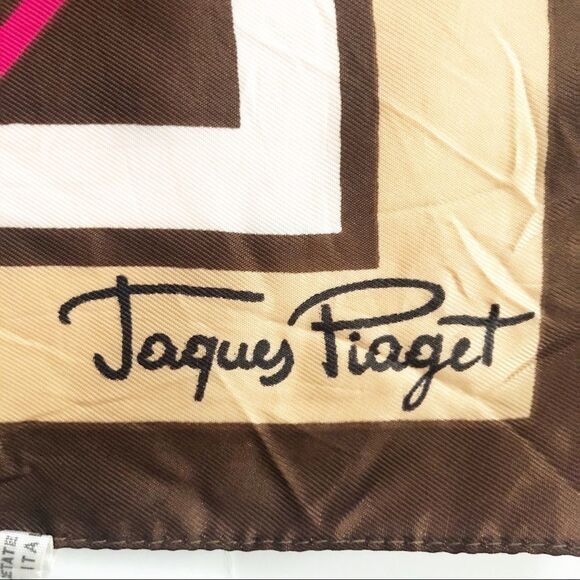 Jacques Piaget geometric print scarf - Picture 1 of 3